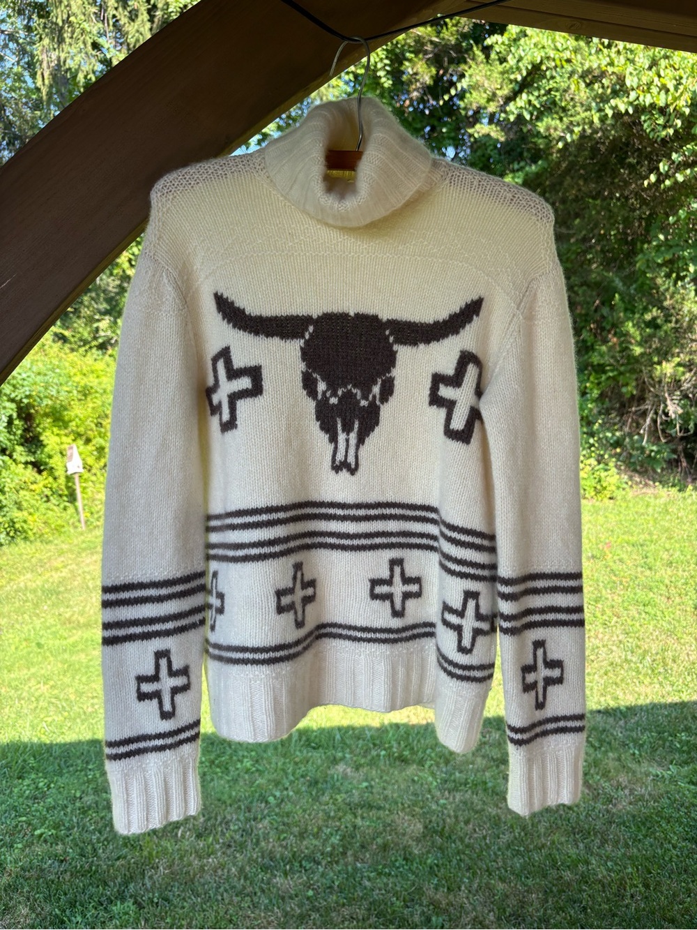 Ralph Lauren Steer-Head Cashmere Turtleneck Sweater